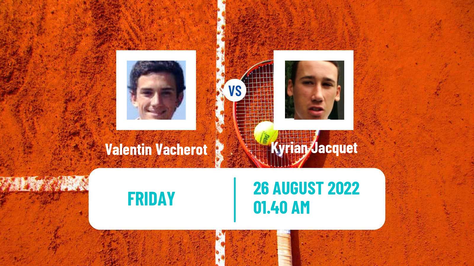 Tennis ATP Challenger Valentin Vacherot - Kyrian Jacquet
