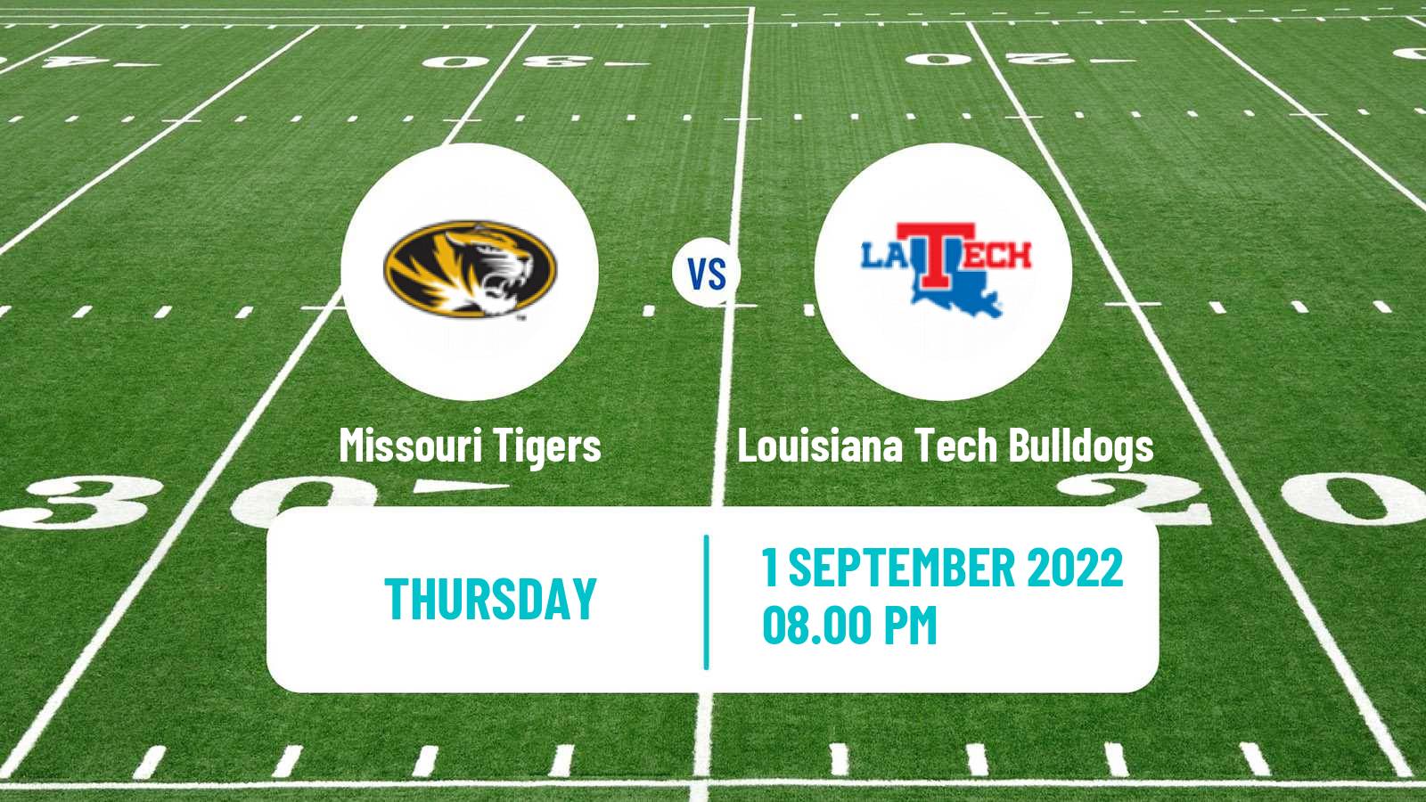 American football NCAA College Football Missouri Tigers - Louisiana Tech Bulldogs