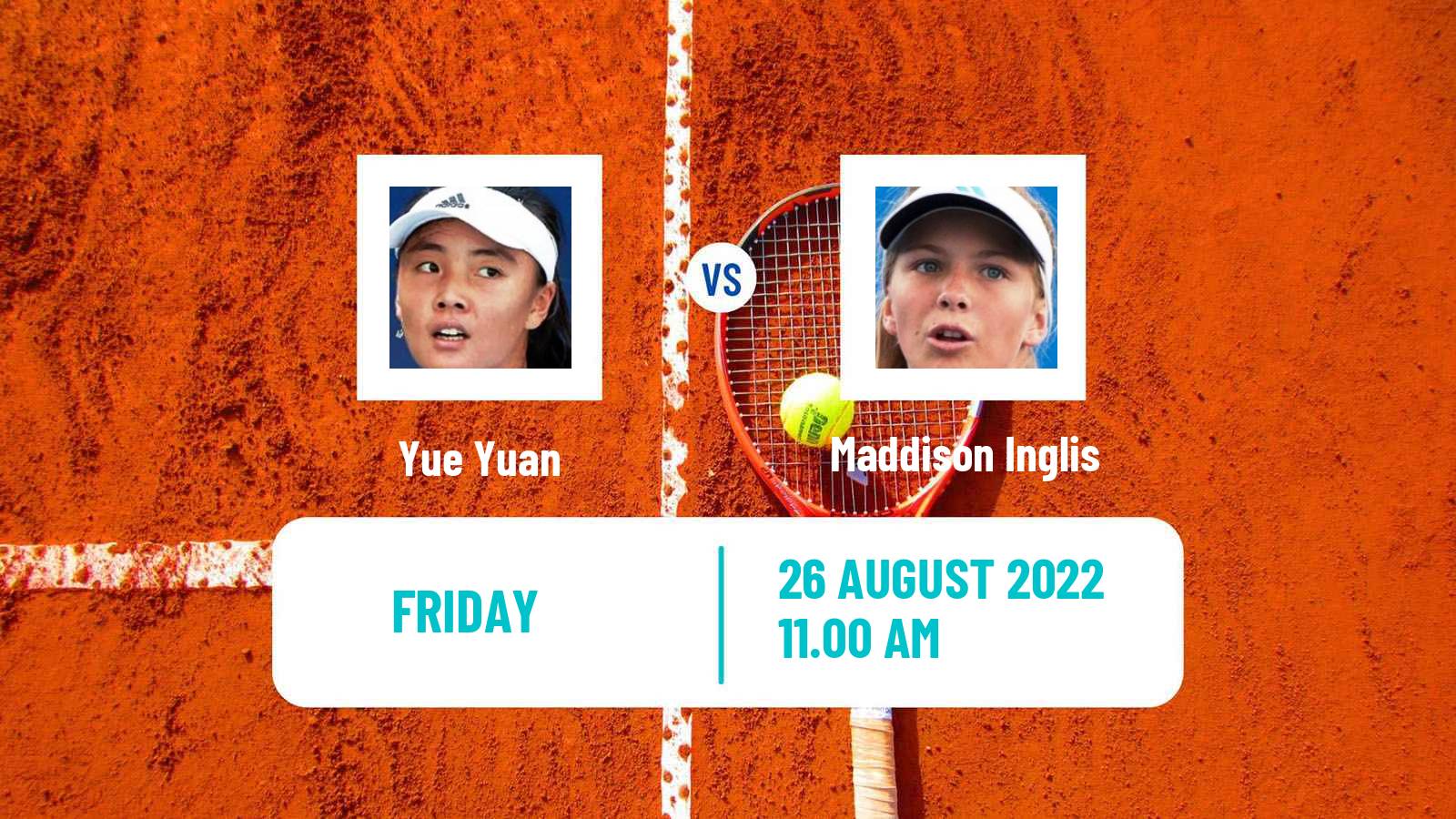 Tennis WTA US Open Yue Yuan - Maddison Inglis