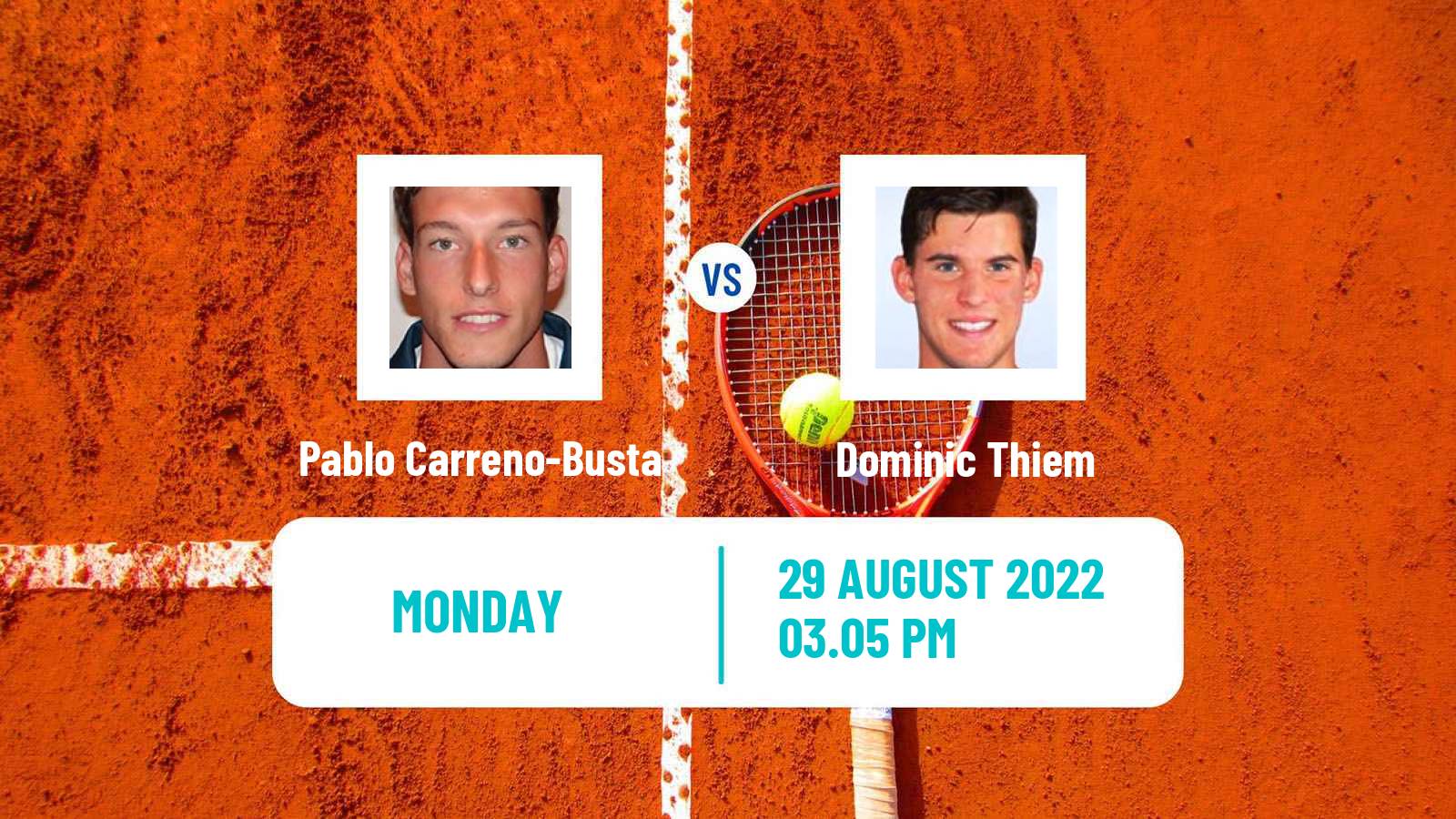 Tennis ATP US Open Pablo Carreno-Busta - Dominic Thiem