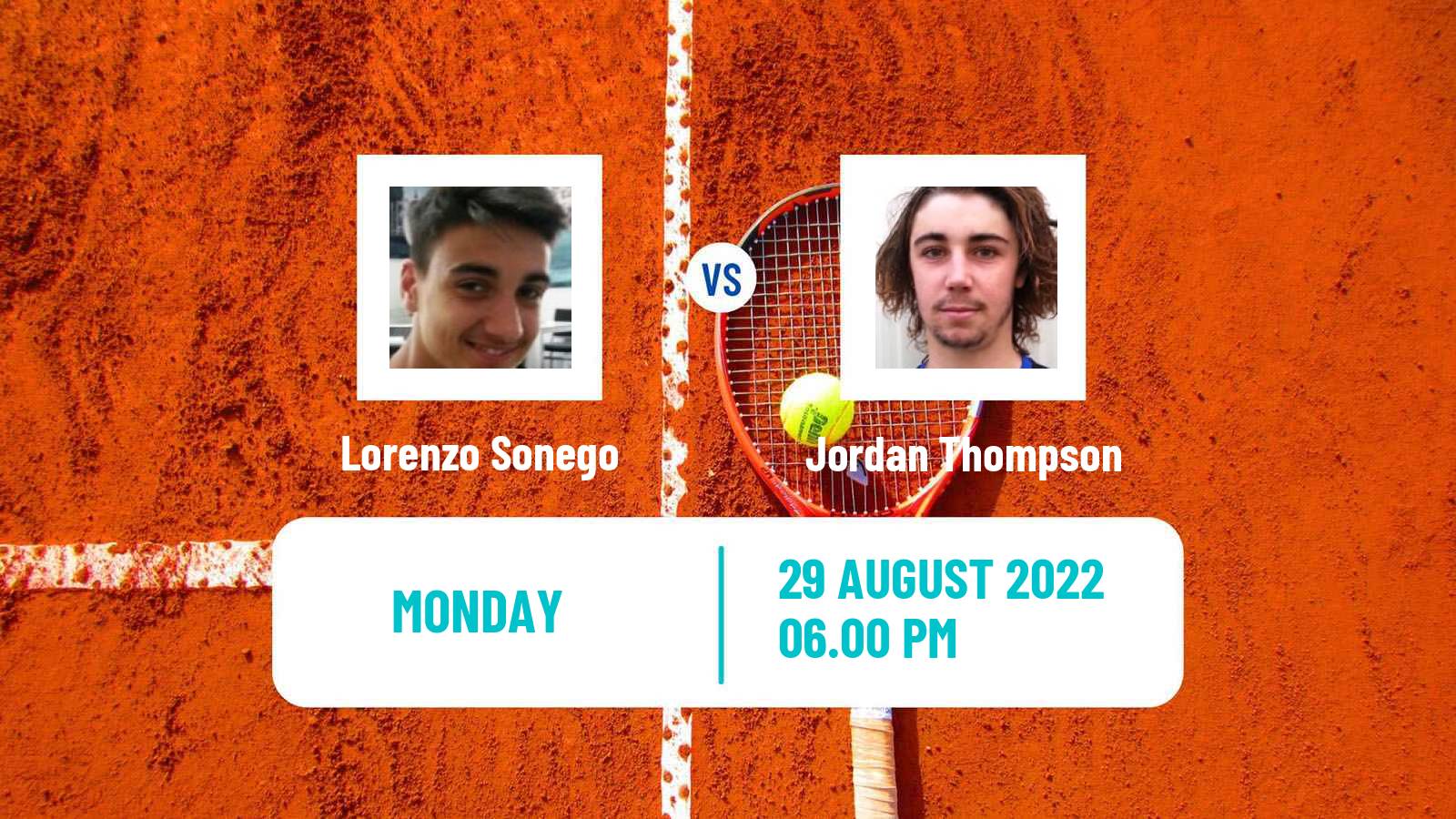 Tennis ATP US Open Lorenzo Sonego - Jordan Thompson