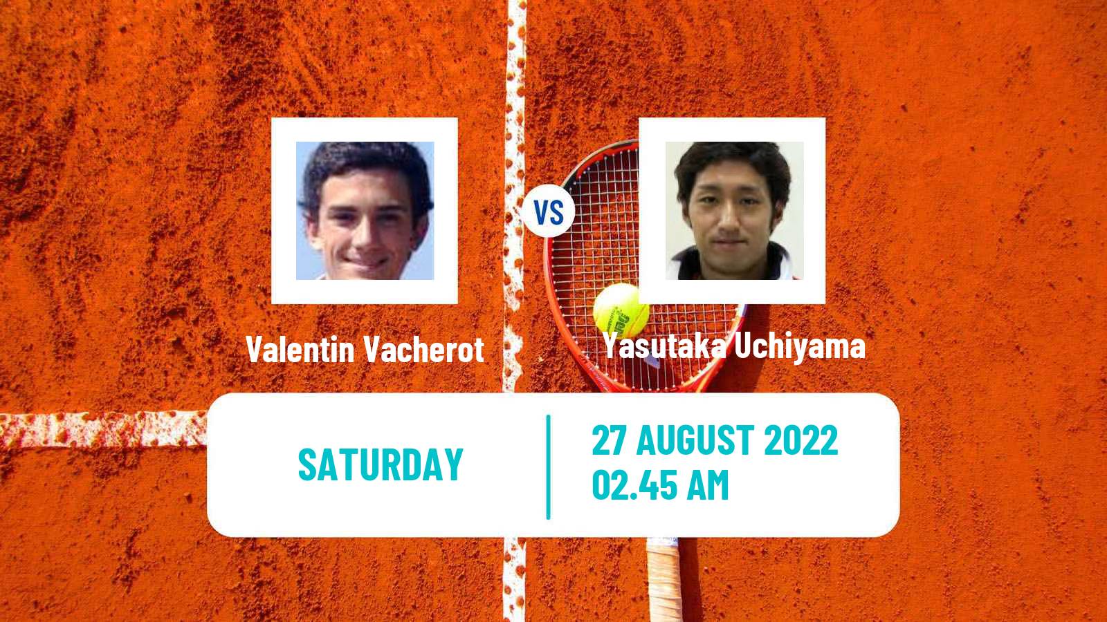 Tennis ATP Challenger Valentin Vacherot - Yasutaka Uchiyama