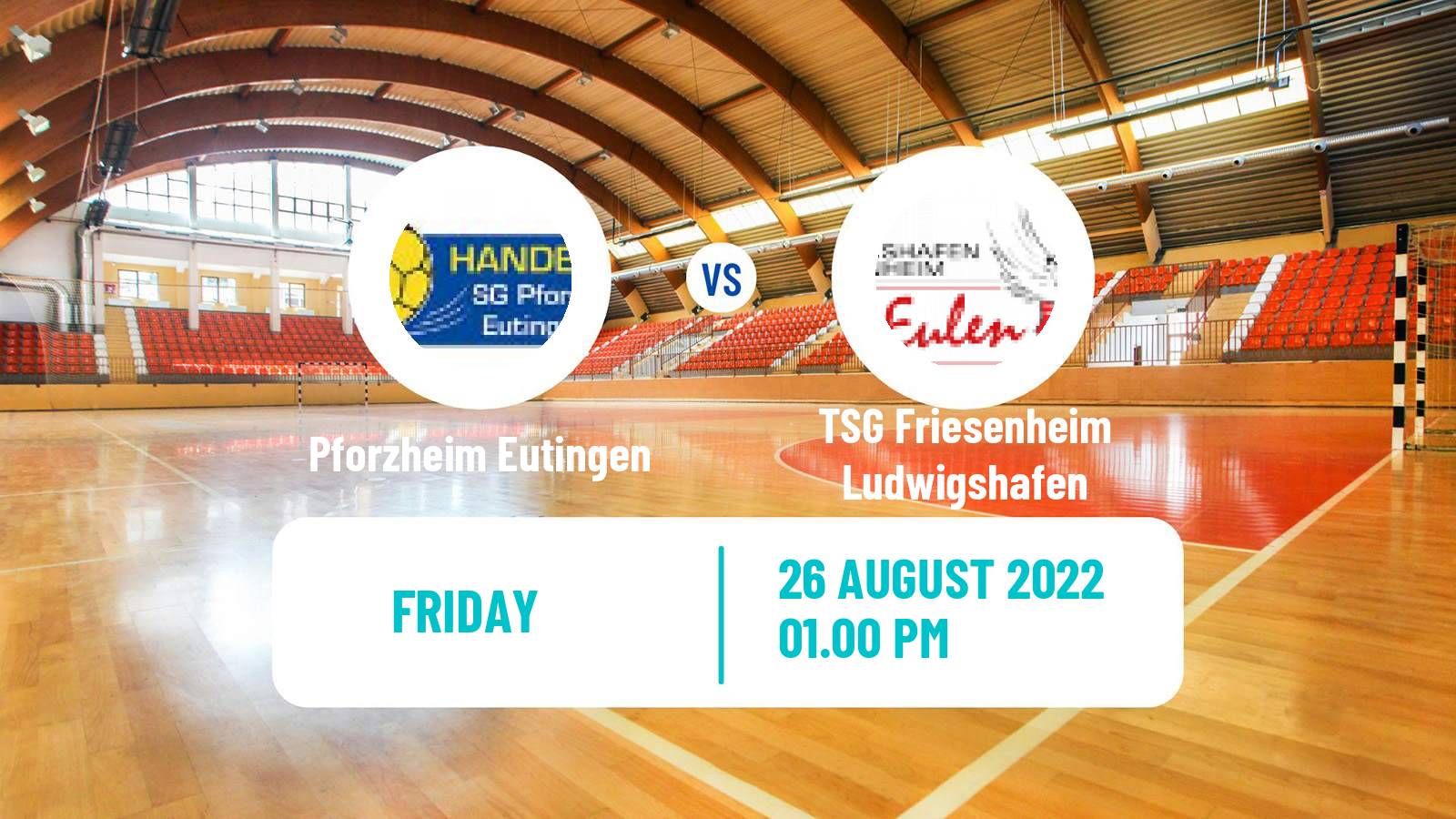 Handball German DHB Pokal Pforzheim Eutingen - TSG Friesenheim Ludwigshafen