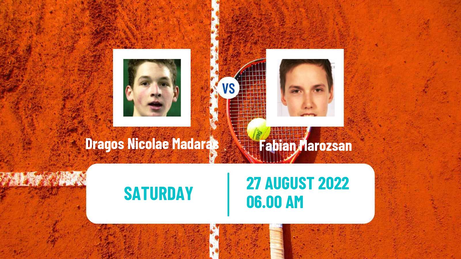 Tennis ATP Challenger Dragos Nicolae Madaras - Fabian Marozsan