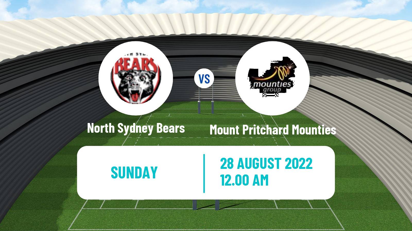 Rugby league Australian NSW Cup North Sydney Bears - Mount Pritchard Mounties