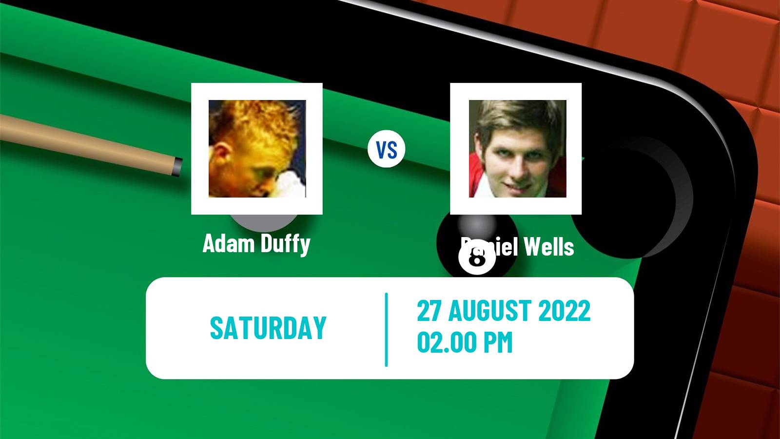 Snooker Snooker Adam Duffy - Daniel Wells