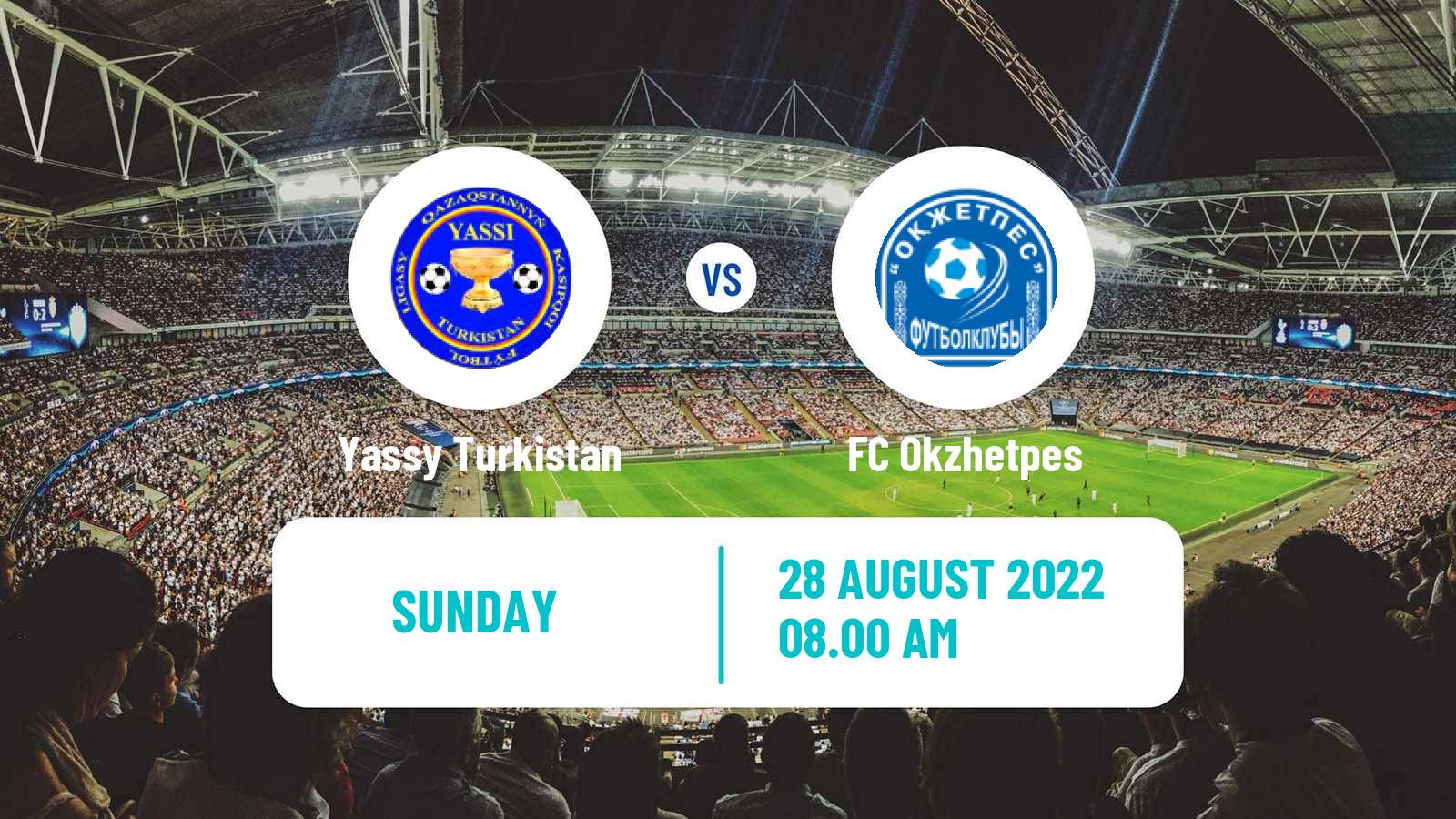 Soccer Kazakh First Division Yassy Turkistan - Okzhetpes