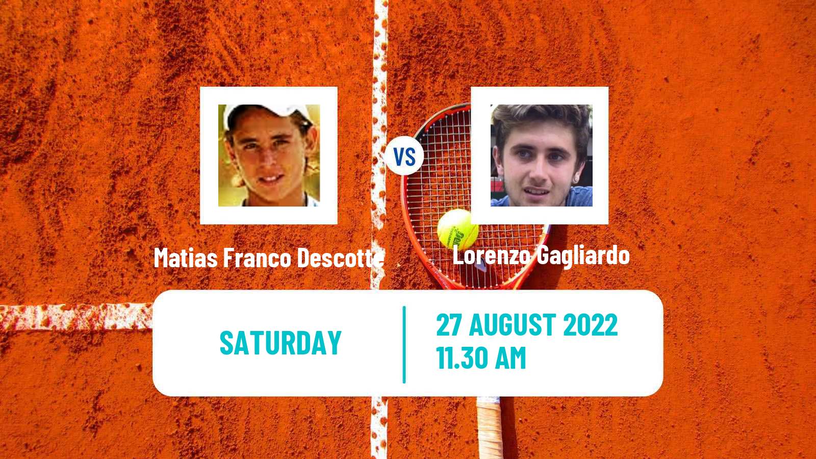 Tennis ITF Tournaments Matias Franco Descotte - Lorenzo Gagliardo
