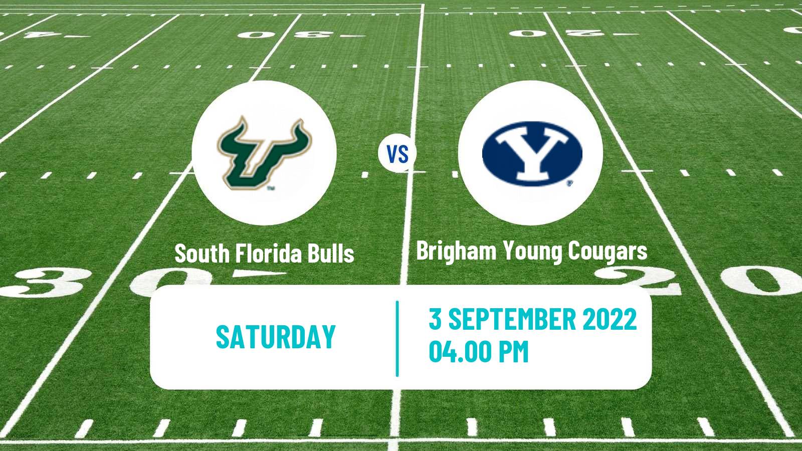 American football NCAA College Football South Florida Bulls - Brigham Young Cougars