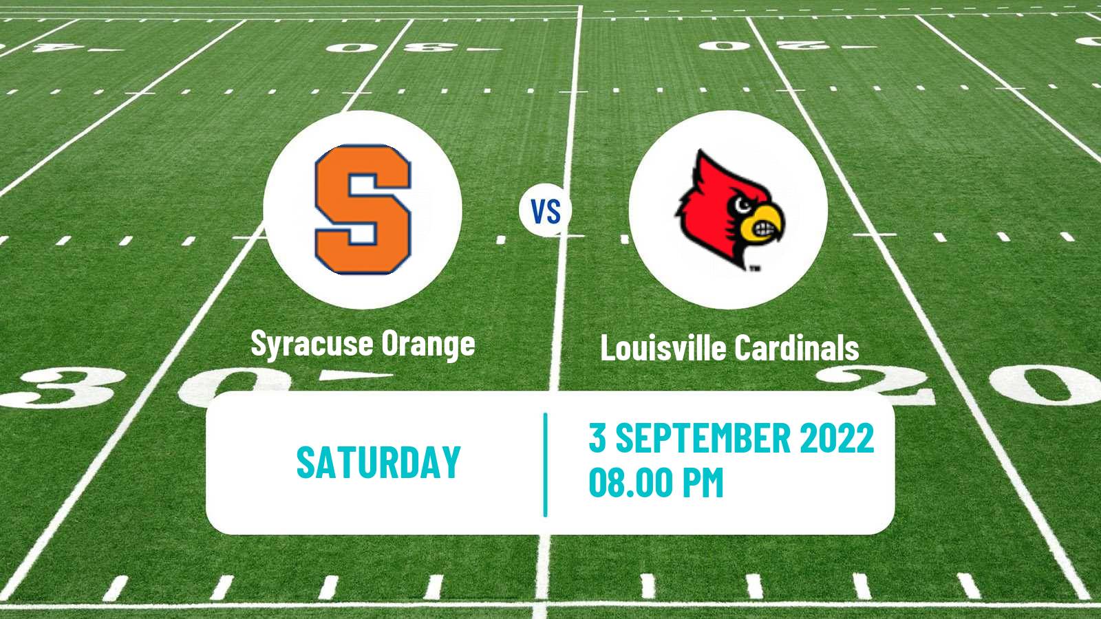 American football NCAA College Football Syracuse Orange - Louisville Cardinals