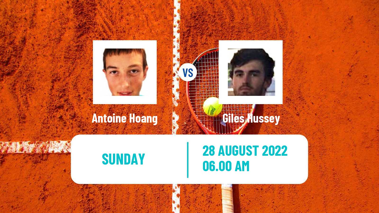 Tennis ITF Tournaments Antoine Hoang - Giles Hussey