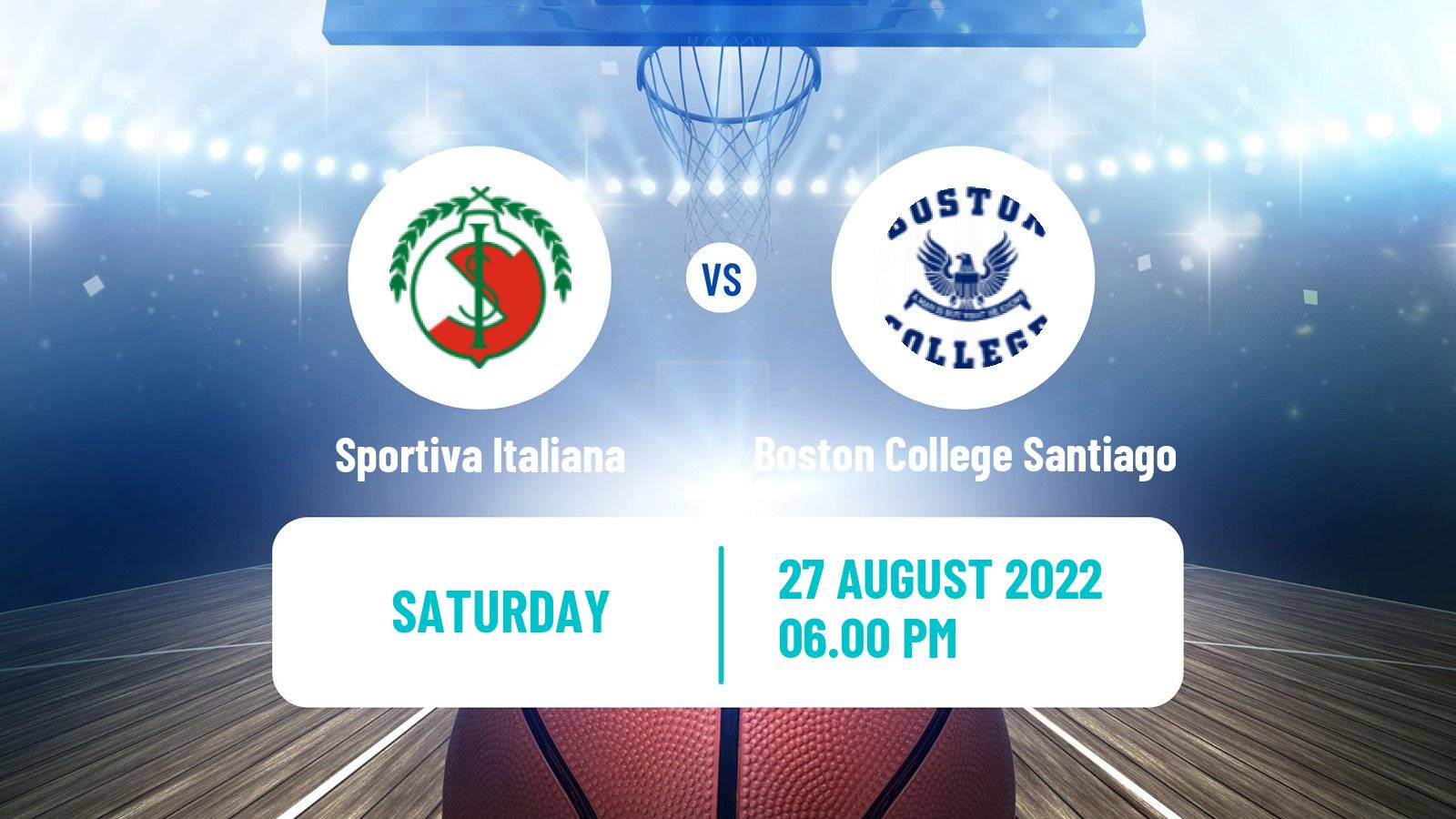 Basketball Chilean LNB 2 Sportiva Italiana - Boston College Santiago