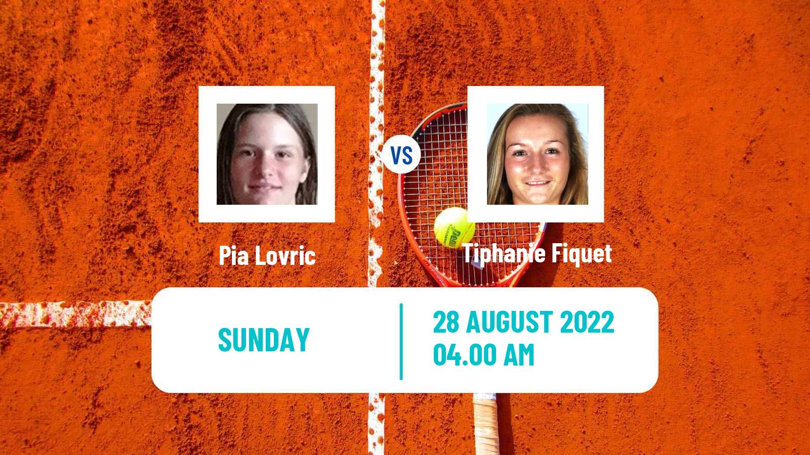 Tennis ITF Tournaments Pia Lovric - Tiphanie Fiquet