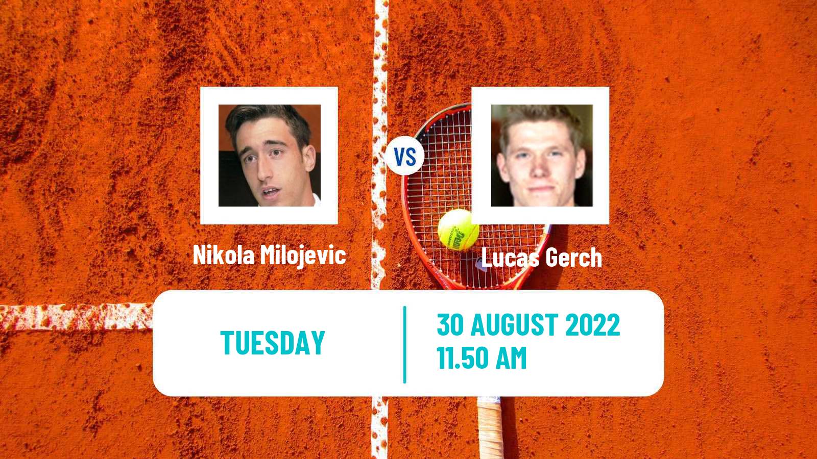 Tennis ATP Challenger Nikola Milojevic - Lucas Gerch