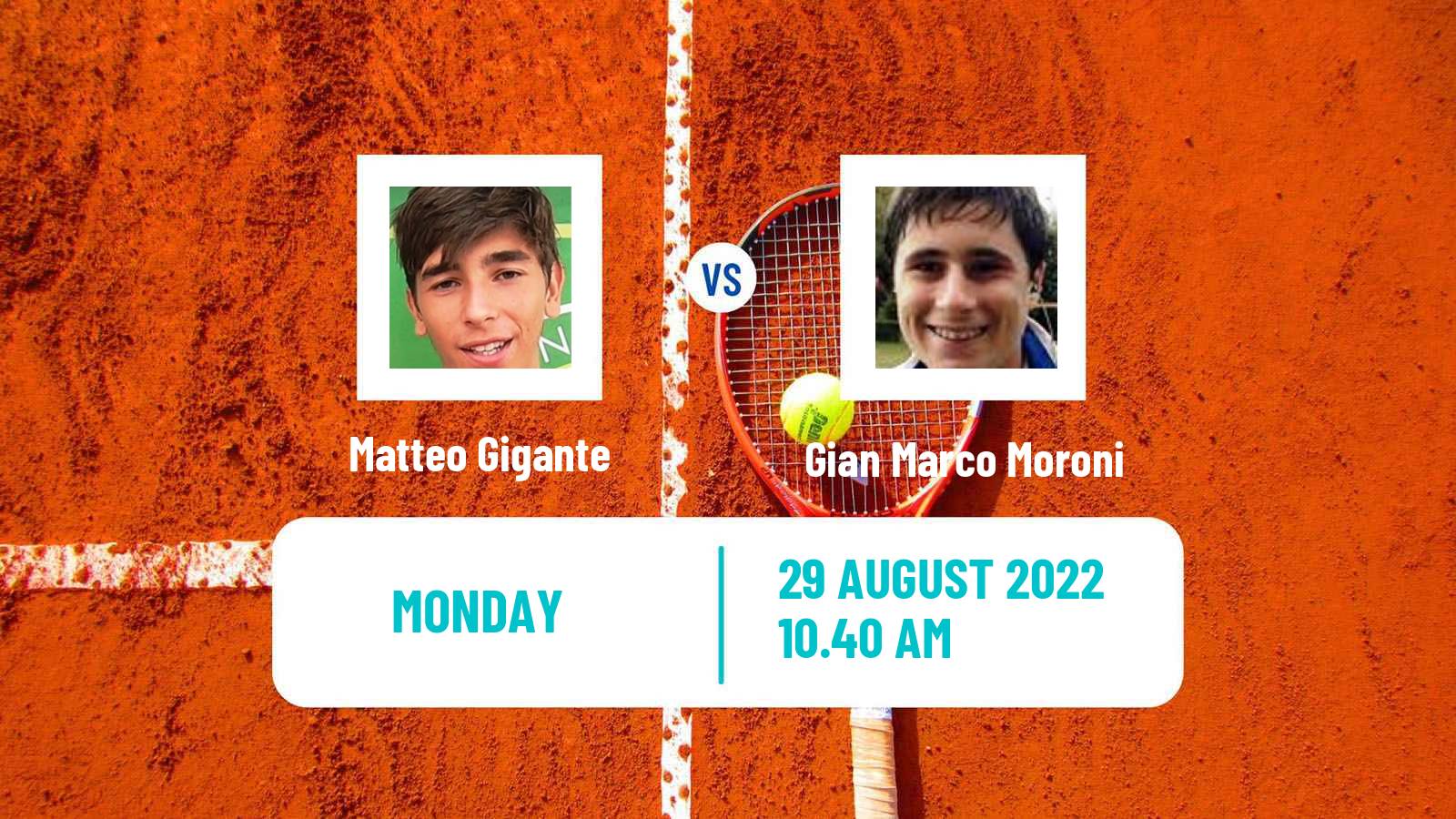 Tennis ATP Challenger Matteo Gigante - Gian Marco Moroni