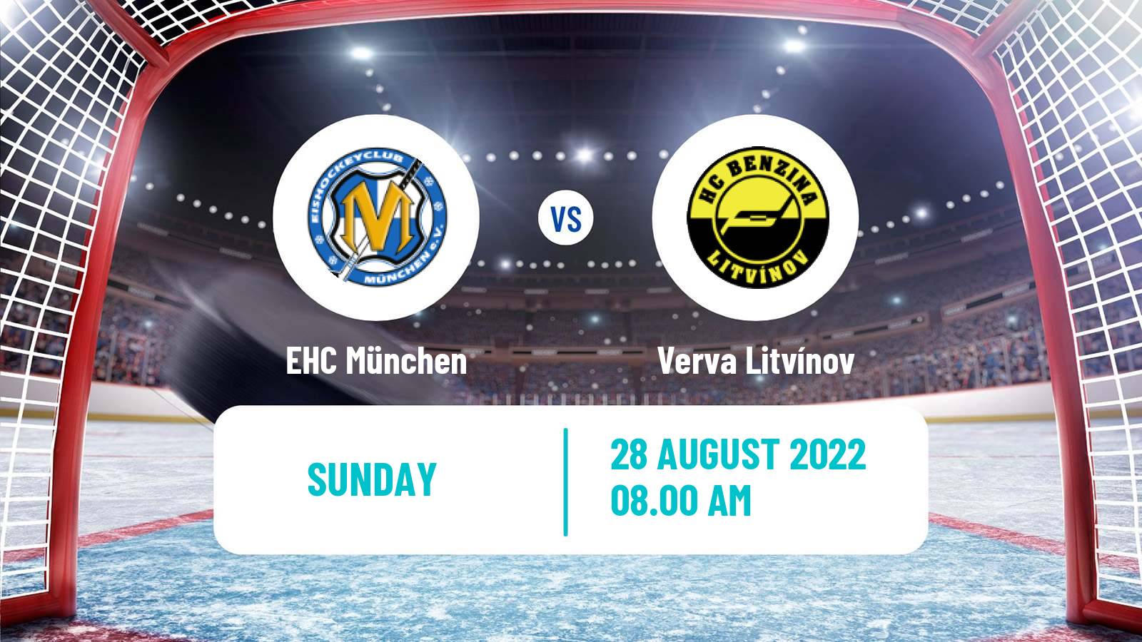 Hockey Club Friendly Ice Hockey EHC München - Verva Litvínov