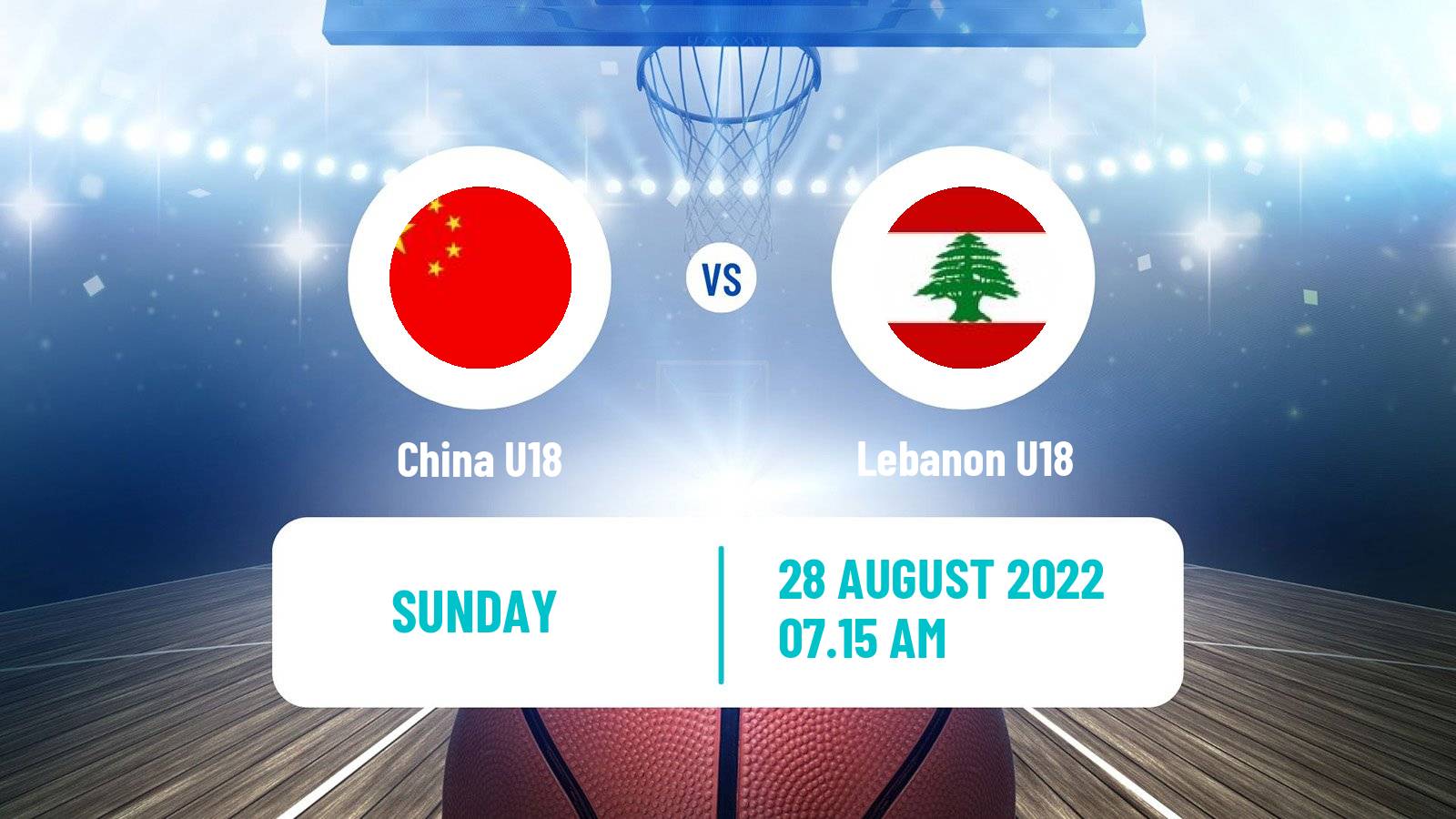 Basketball Asia Championship U18 Basketball China U18 - Lebanon U18