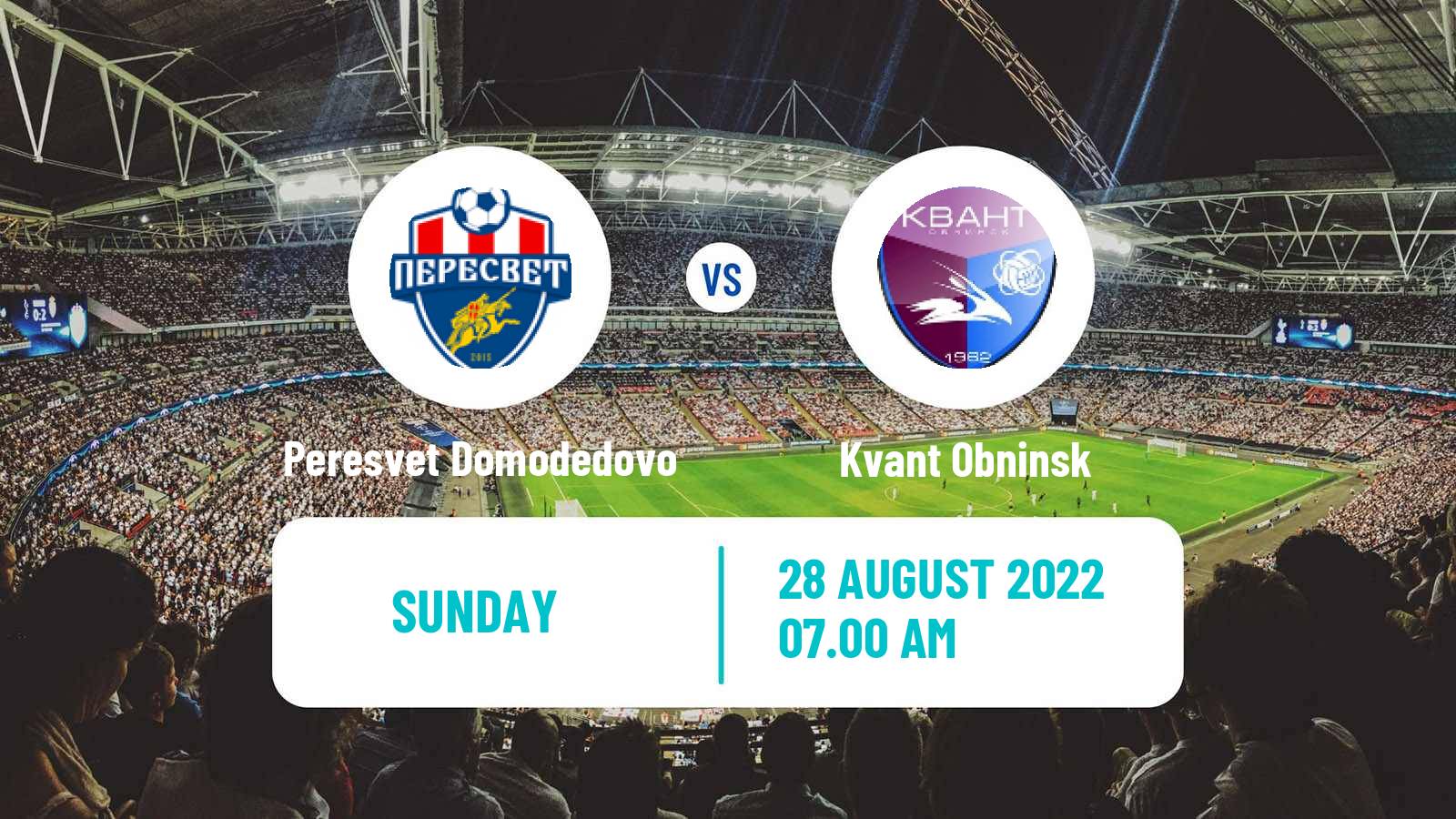 Soccer Russian FNL 2 Group 3 Peresvet Domodedovo - Kvant Obninsk