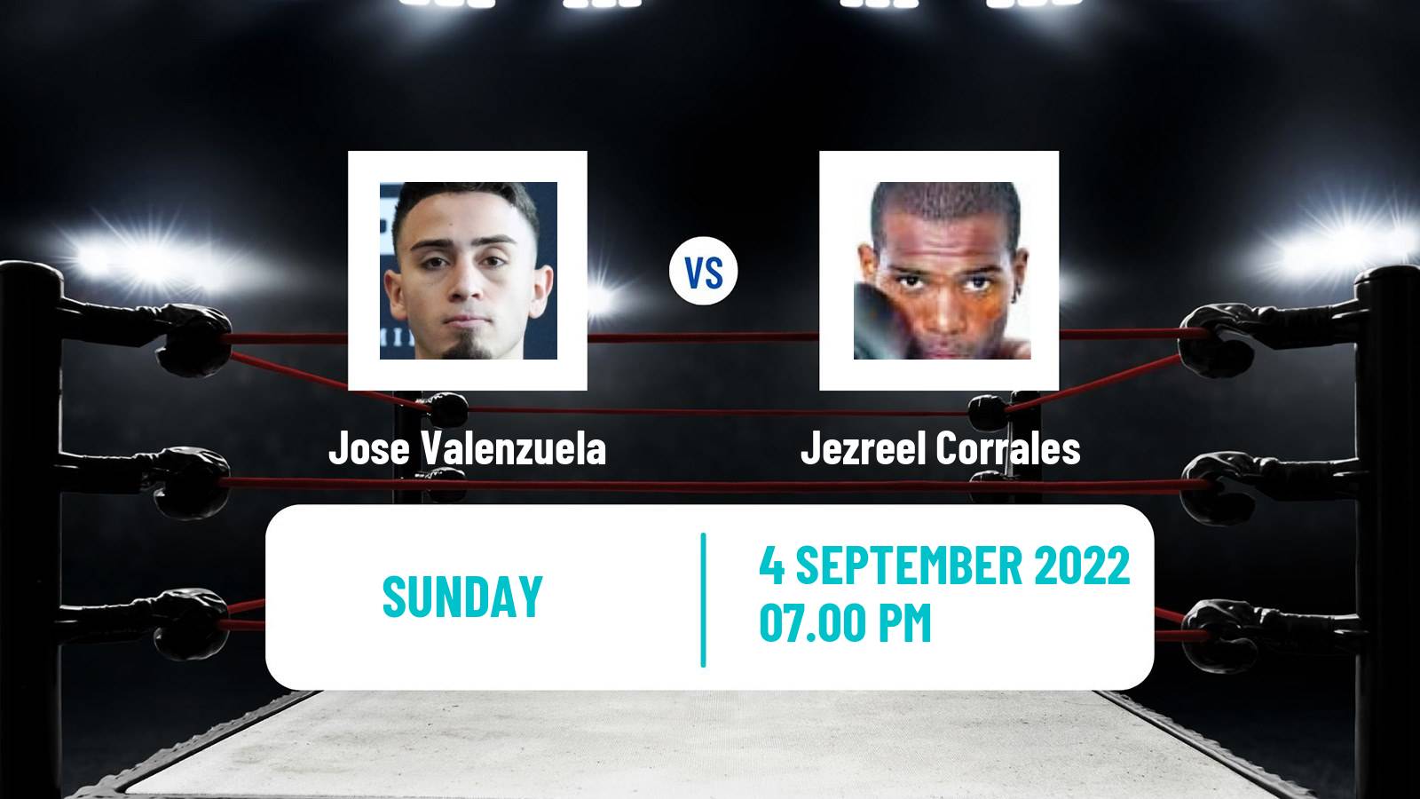 Boxing Boxing Jose Valenzuela - Jezreel Corrales