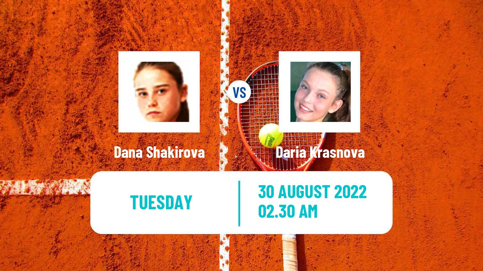 Tennis ITF Tournaments Dana Shakirova - Daria Krasnova