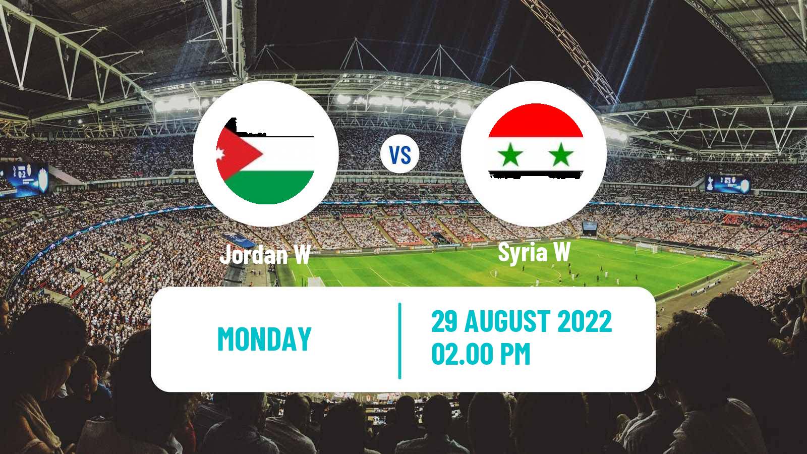 Soccer WAFF Championship Women Jordan W - Syria W