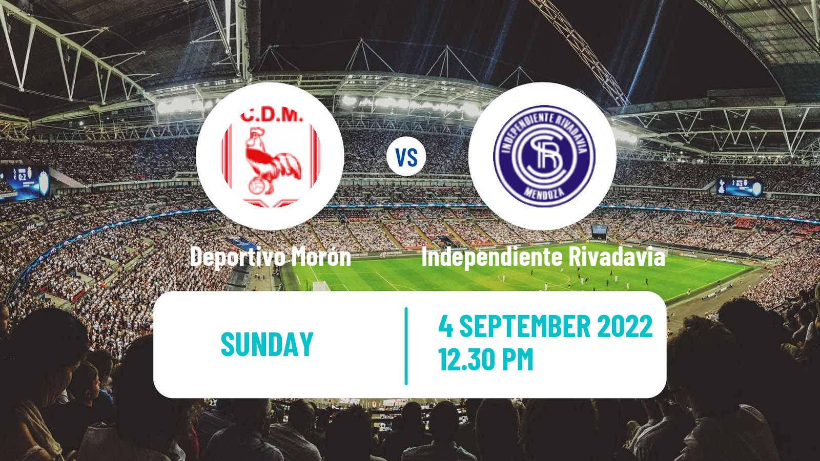 Soccer Argentinian Primera Nacional Deportivo Morón - Independiente Rivadavia