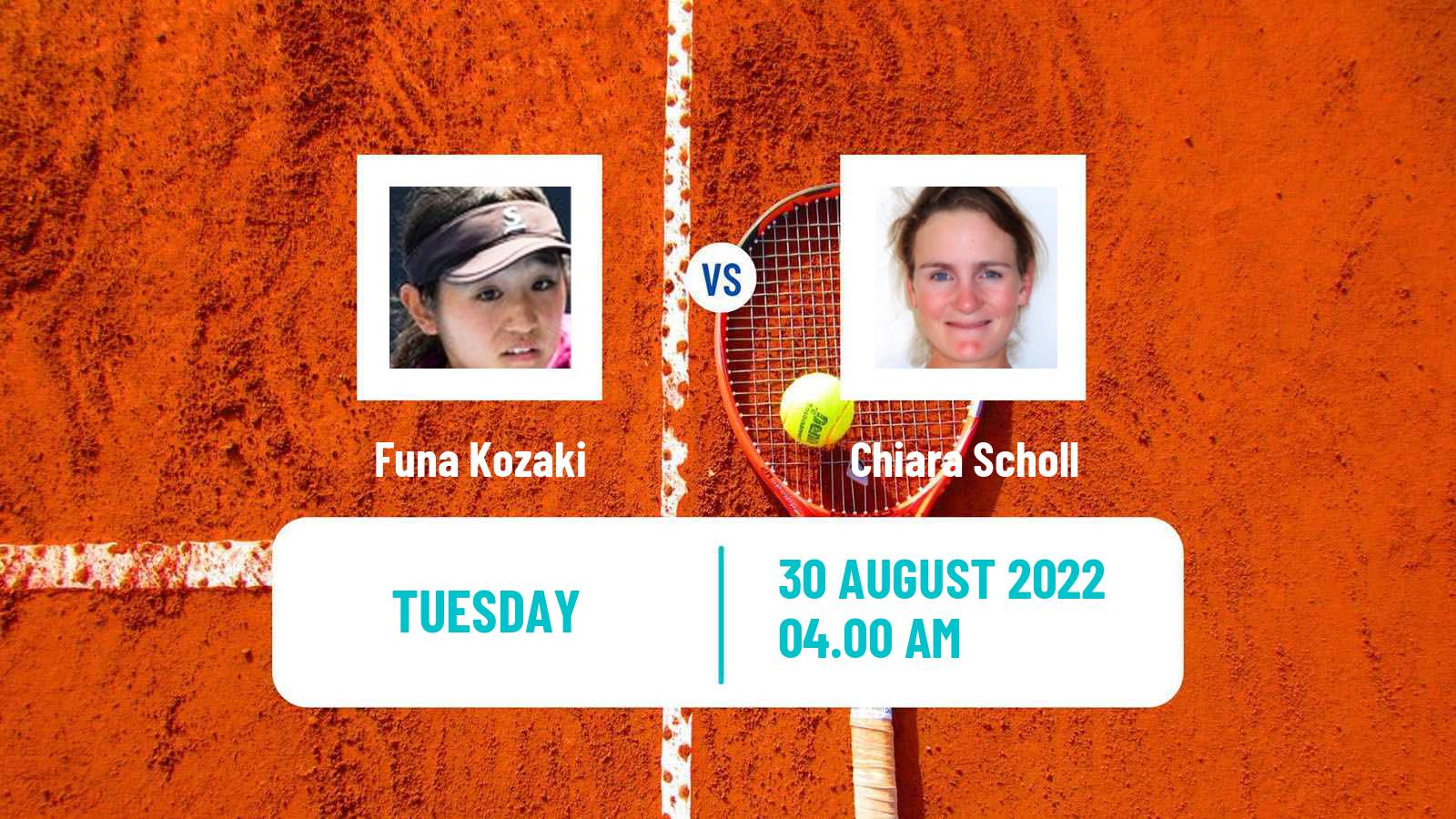 Tennis ITF Tournaments Funa Kozaki - Chiara Scholl