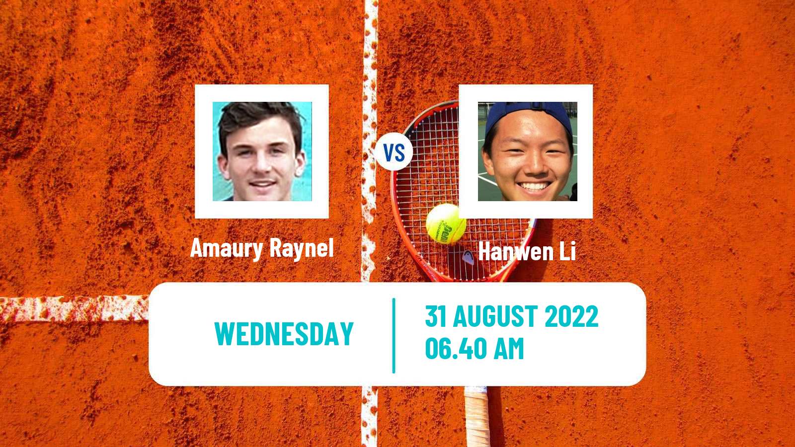 Tennis ITF Tournaments Amaury Raynel - Hanwen Li