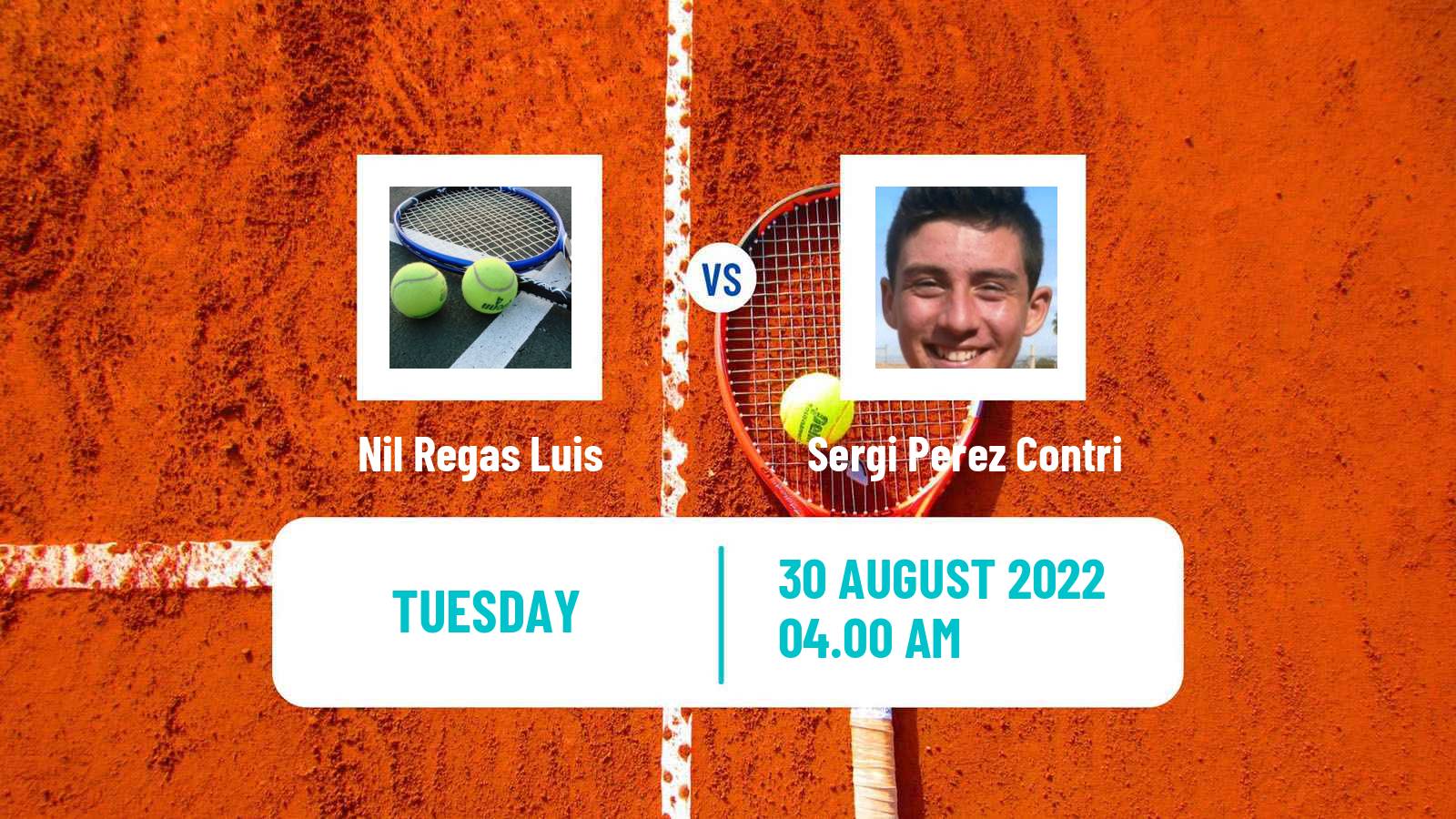 Tennis ITF Tournaments Nil Regas Luis - Sergi Perez Contri
