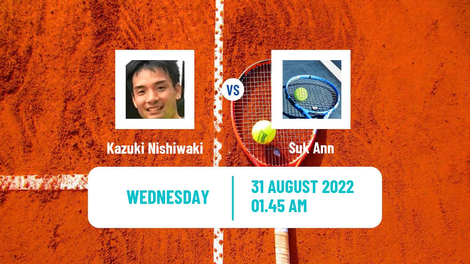 Tennis ITF Tournaments Kazuki Nishiwaki - Suk Ann