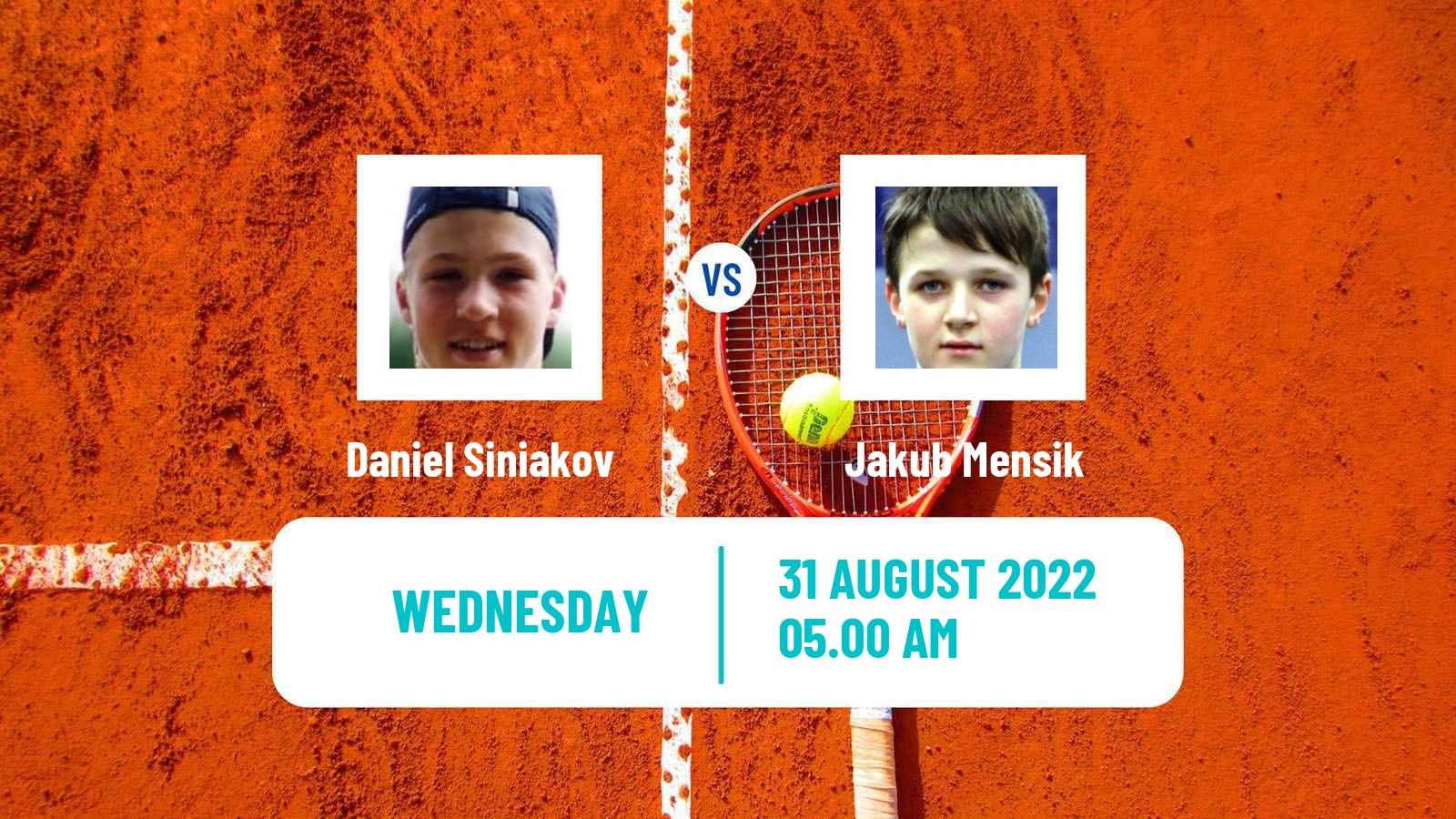 Tennis ITF Tournaments Daniel Siniakov - Jakub Mensik