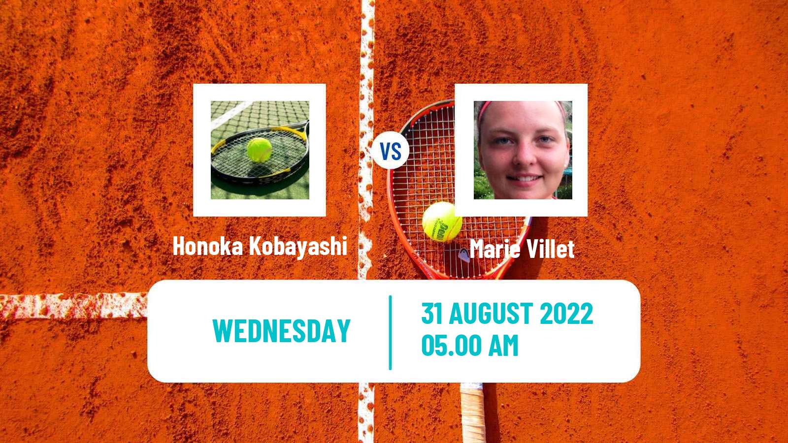 Tennis ITF Tournaments Honoka Kobayashi - Marie Villet