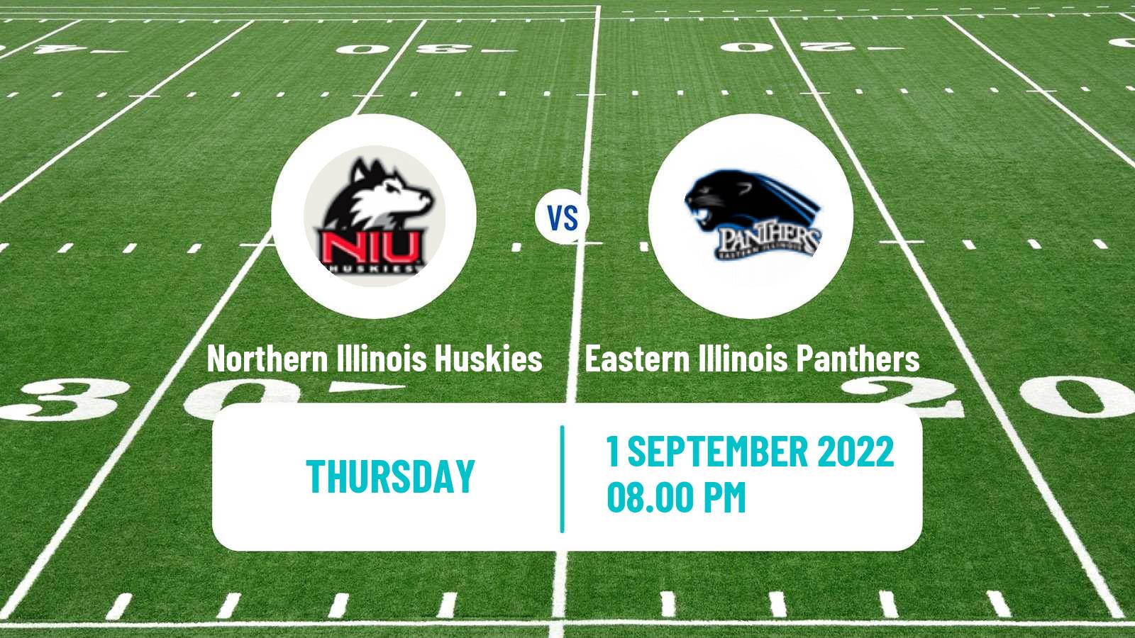 American football NCAA College Football Northern Illinois Huskies - Eastern Illinois Panthers