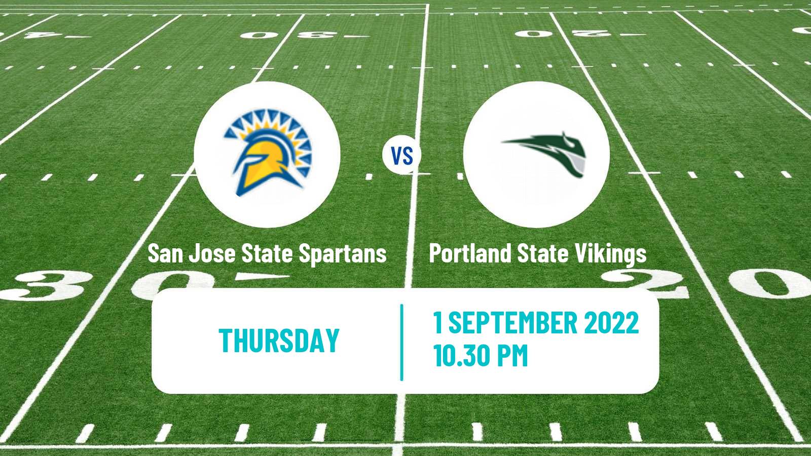 American football NCAA College Football San Jose State Spartans - Portland State Vikings