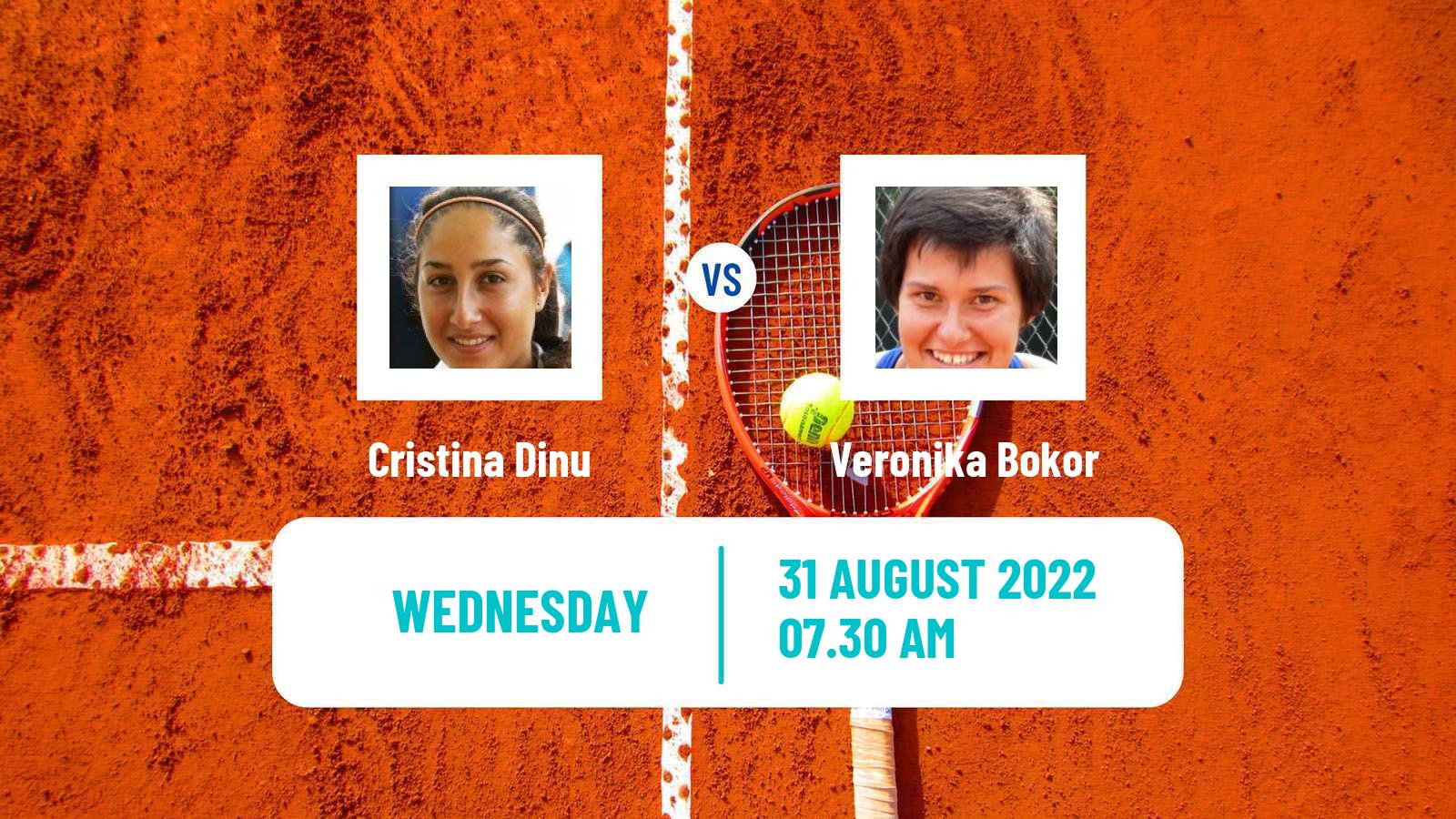Tennis ITF Tournaments Cristina Dinu - Veronika Bokor