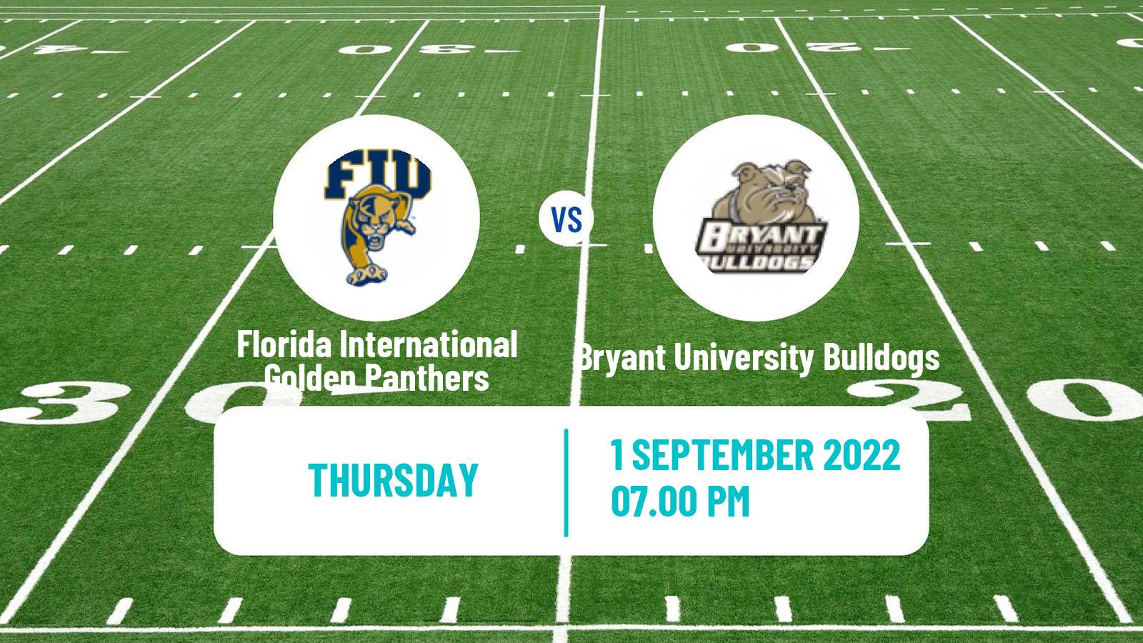 American football NCAA College Football Florida International Golden Panthers - Bryant University Bulldogs