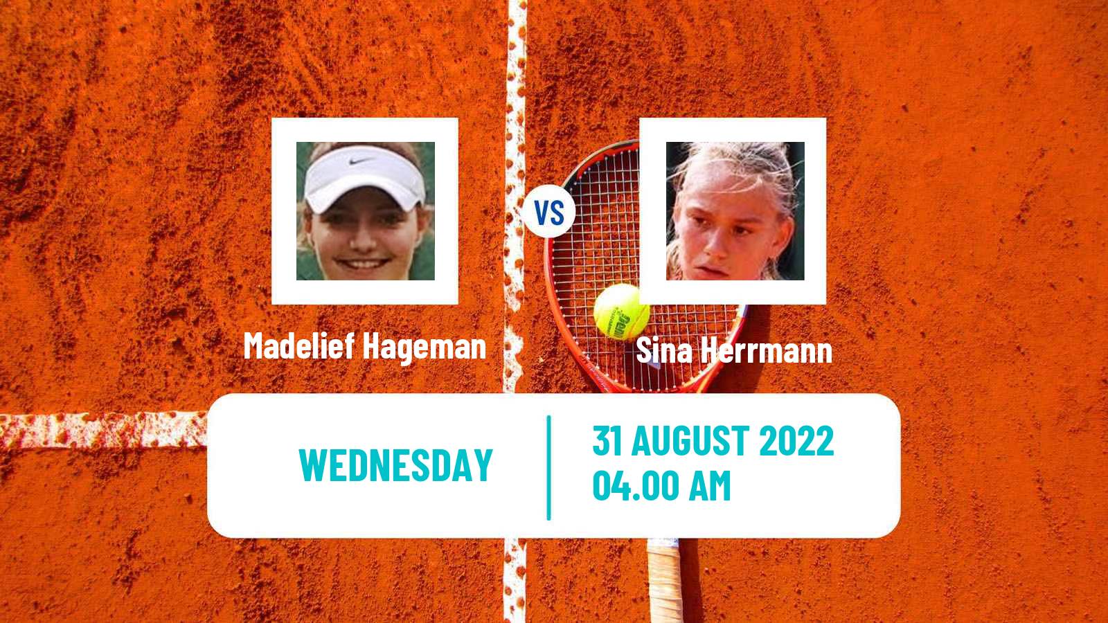 Tennis ITF Tournaments Madelief Hageman - Sina Herrmann