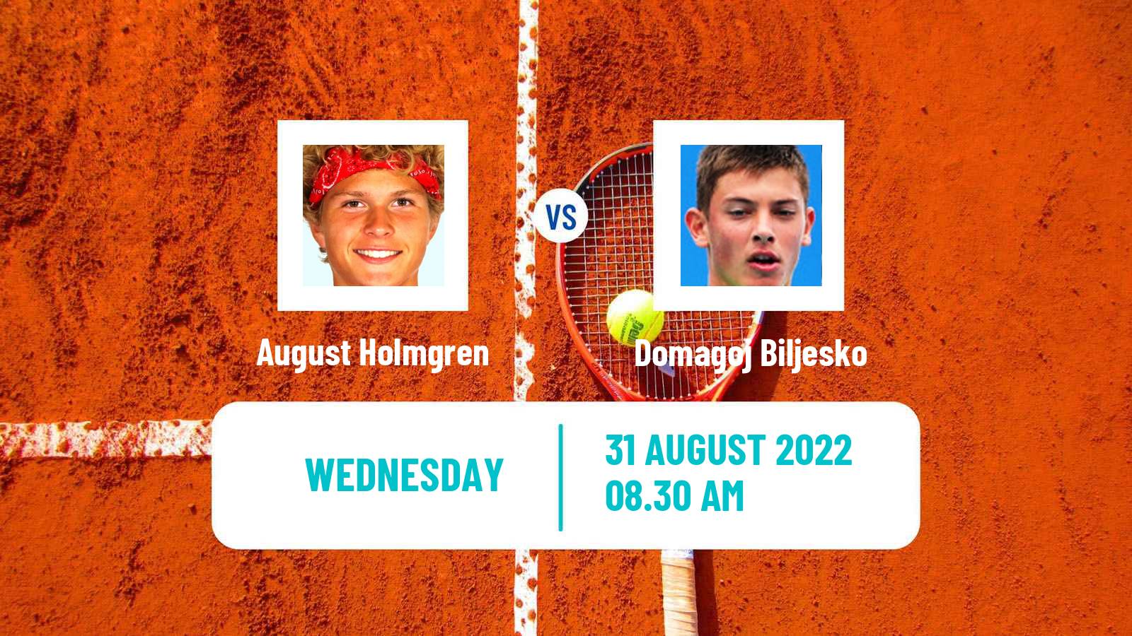 Tennis ITF Tournaments August Holmgren - Domagoj Biljesko