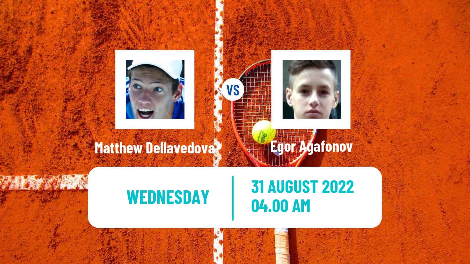 Tennis ITF Tournaments Matthew Dellavedova - Egor Agafonov