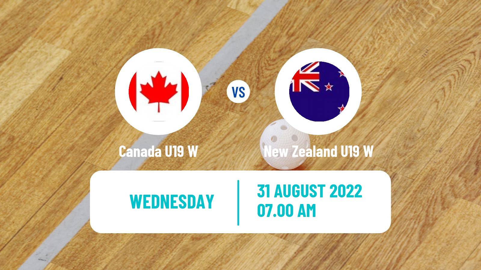 Floorball World Championship Floorball U19 Women Canada U19 W - New Zealand U19 W