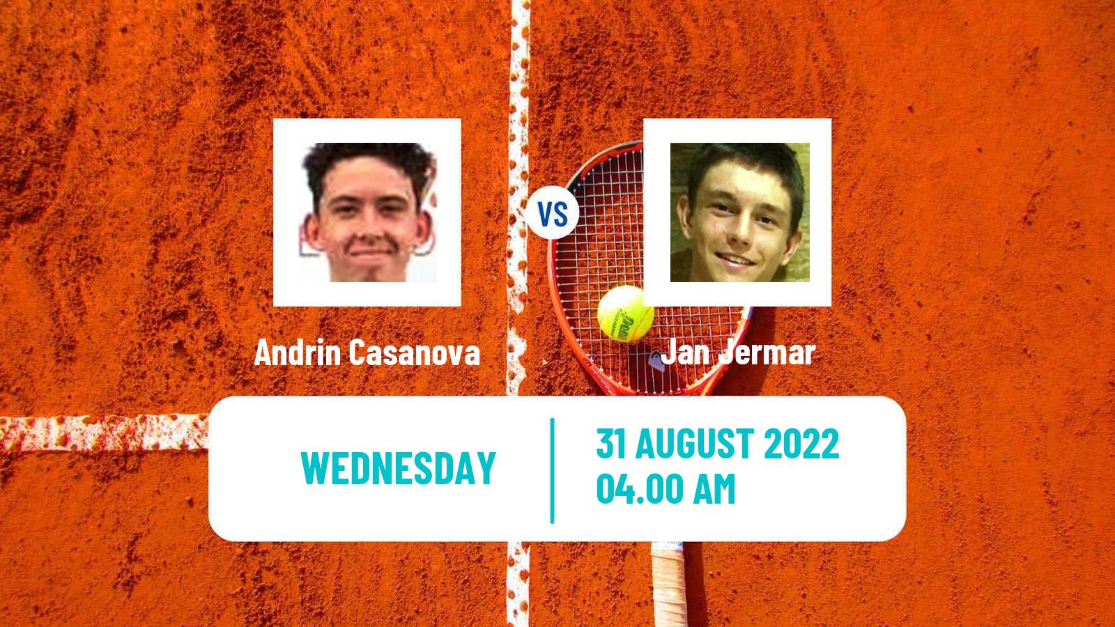 Tennis ITF Tournaments Andrin Casanova - Jan Jermar