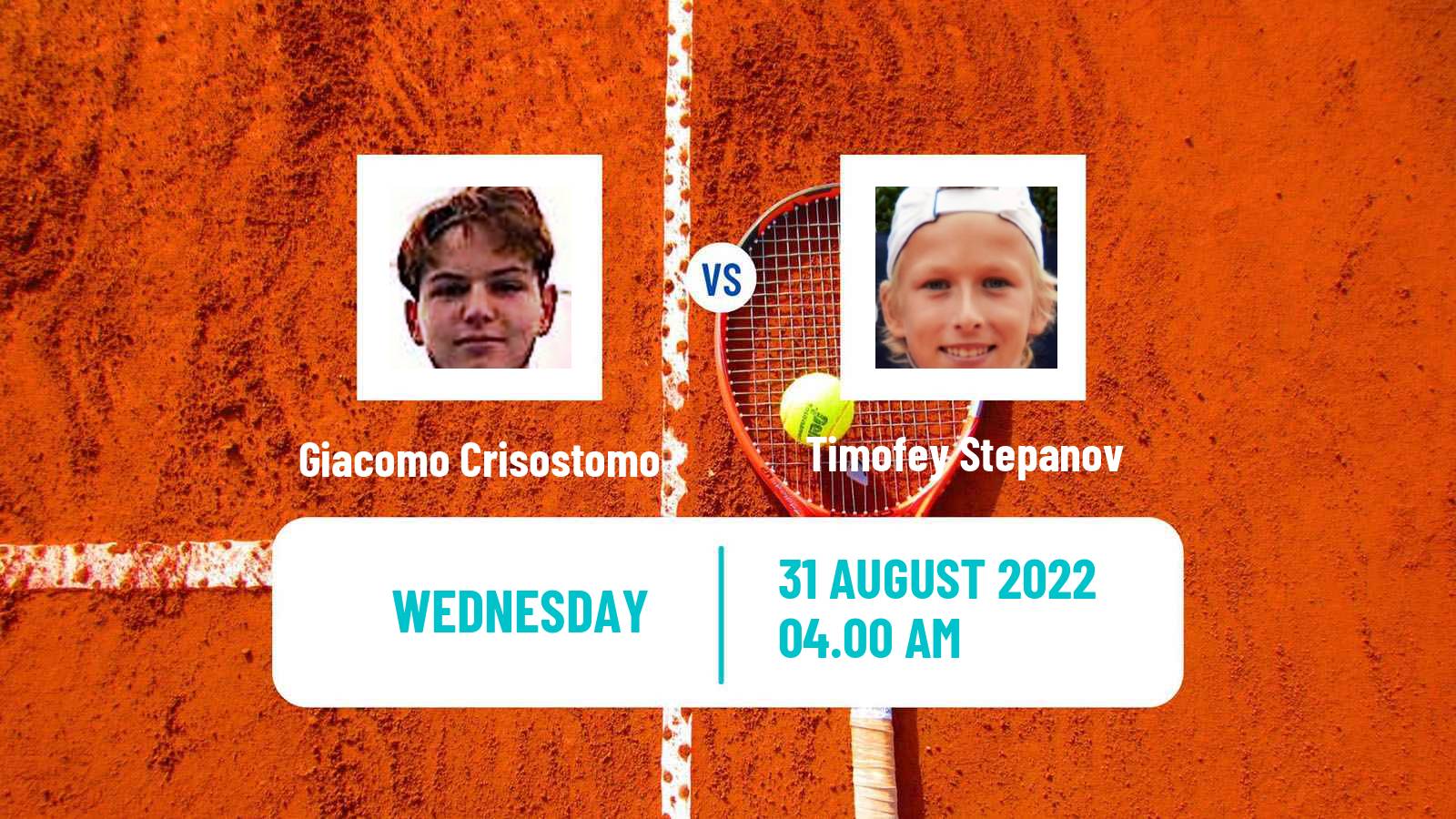 Tennis ITF Tournaments Giacomo Crisostomo - Timofey Stepanov