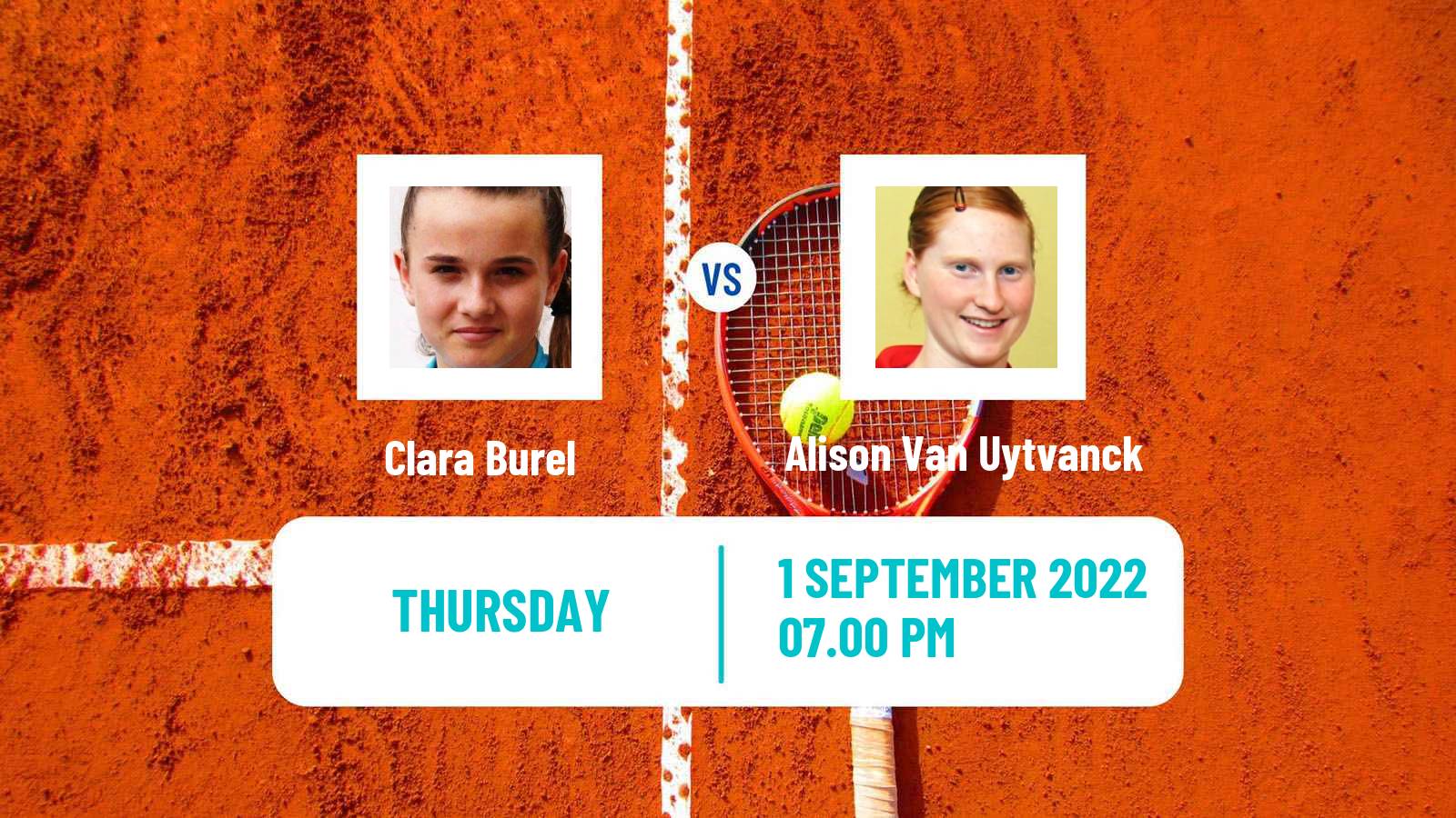 Tennis WTA US Open Clara Burel - Alison Van Uytvanck