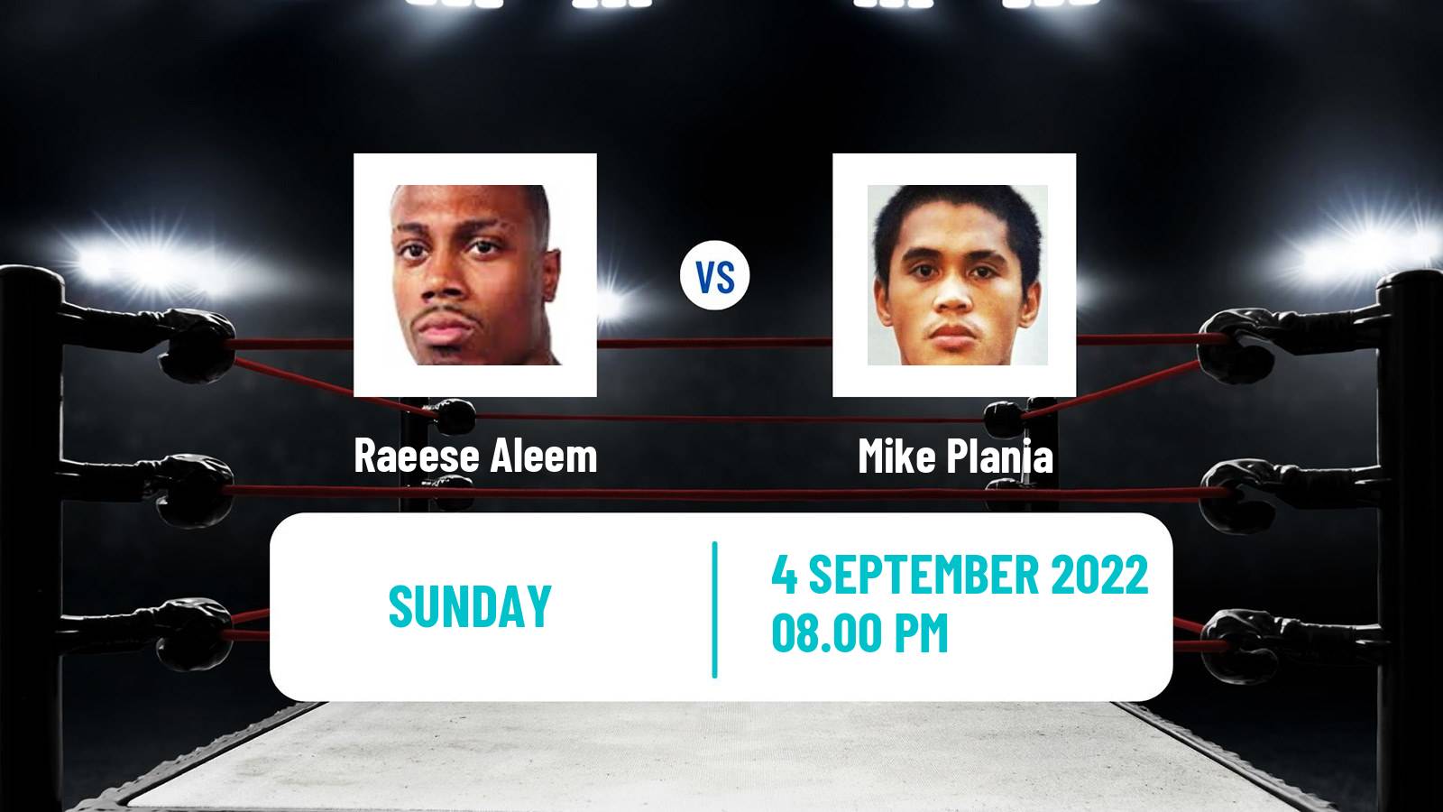 Boxing Boxing Raeese Aleem - Mike Plania