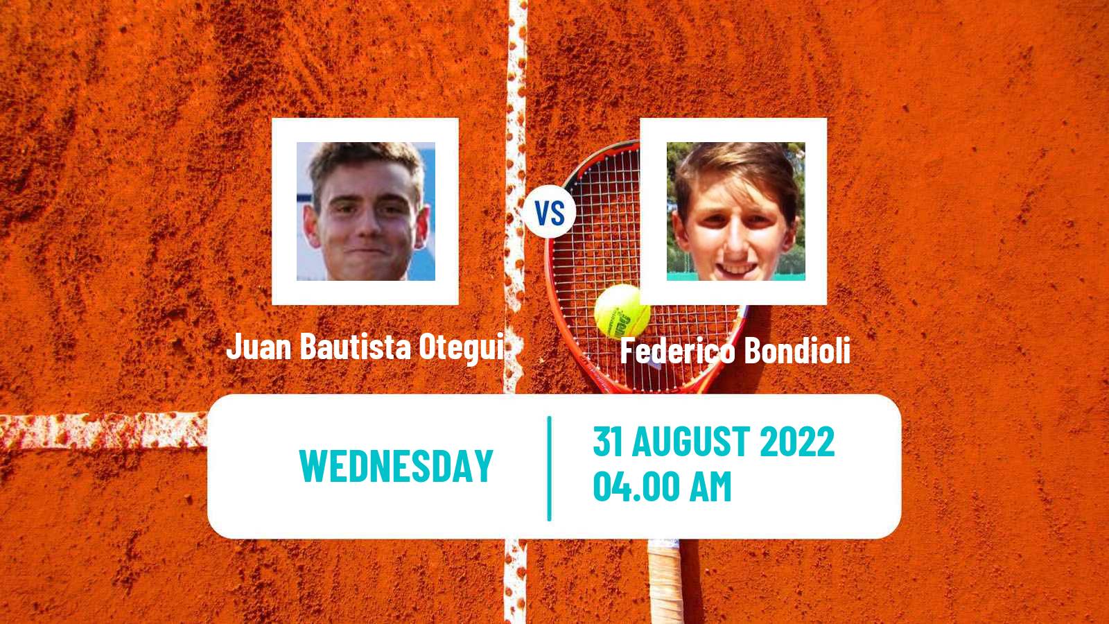 Tennis ITF Tournaments Juan Bautista Otegui - Federico Bondioli