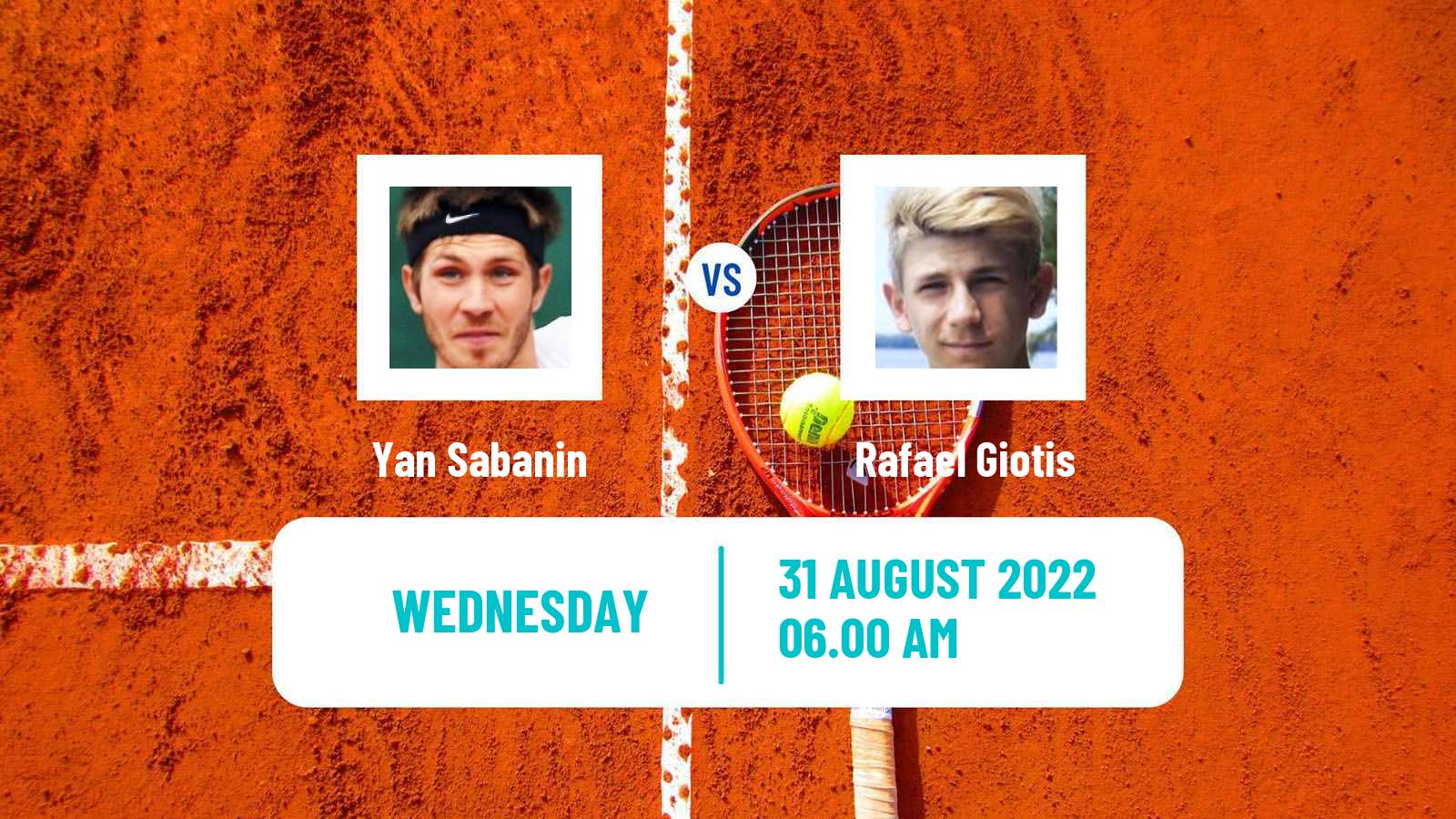 Tennis ITF Tournaments Yan Sabanin - Rafael Giotis