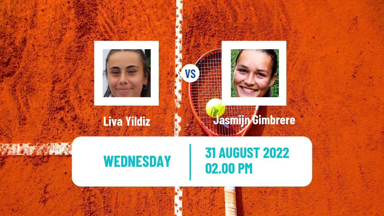 Tennis ITF Tournaments Liva Yildiz - Jasmijn Gimbrere