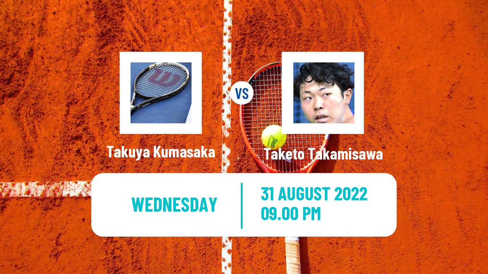 Tennis ITF Tournaments Takuya Kumasaka - Taketo Takamisawa