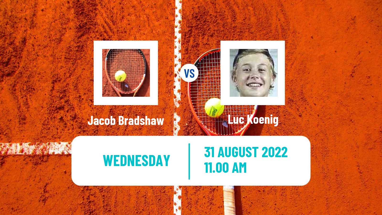 Tennis ITF Tournaments Jacob Bradshaw - Luc Koenig