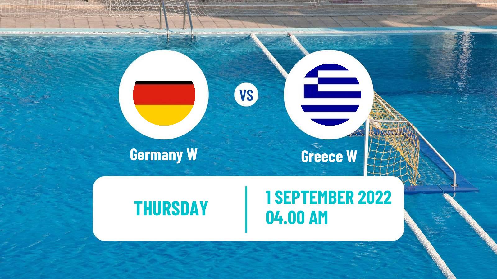 Water polo European Championship Water Polo Women Germany W - Greece W